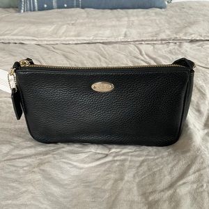 Unused Coach black wristlet - Like New!!